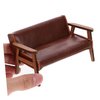 Vaguelly Miniature Chair Mini Sofa Leather Couch Outdoor Furniture Mini Bench Chair Miniature Recliner Chair Dollhouse Sofa 1 12 Scale Desktop Mini Furniture Miniature Armchair Ob11 Wooden