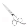 5.5" Barber scissors Hair scissors Professional Hair Shears Cutting Shears 440C Hair Cutting Scissors Barber Shears Haircut Scissors Silvery Convex Blades KINSARO