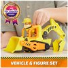 Rubble & Crew, Rubble’s Bulldozer Toy Truck with Movable Parts and a Collectible Action Figure, Kids Toys for Ages 3 and Up
