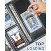 CollectHall Graded Card Sleeves, PSA Graded Card Slab Binder Pages for Storage & Display, Compatible with PSA, BGS, CGC Graded Sports Cards and One-Touch Magnetic Card Holders- 12 Pages