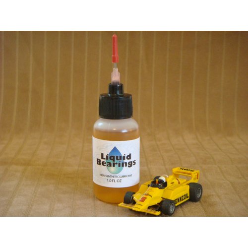 Liquid Bearings, Best 100%-Synthetic Oil for All Slot Cars, Makes Cars Faster!!