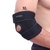 YAVOUN Elbow Support,Adjustable Tennis Elbow Support Brace, Great For Sprained Elbows, Tendonitis, Arthritis,basketball，Baseball,Golfer's Elbow Provides Support & Ease Pains XL (Black Longer)