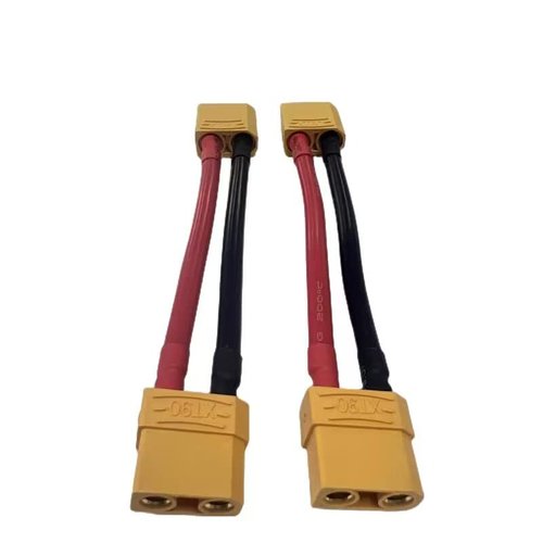 Hengfuntong-Elec XT90 XT 90 XT-90 Plug Male Charging Cable Leads 10awg 10cm with XT90 Female XT90 XT 90 XT-90 for RC Battery Chargers 2pcs