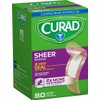 Curad Regular Size Adhesive Bandages, Sheer, 80-Count Boxes (Pack of 6)