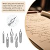 11PCS Comic Pen Nib Set, Oblique Calligraphy Dip Pen Set Fluid Writer Pen, Wooden Drawing Pen Holder with 10 Pieces Stainless Steel Pen Replacement Nibs Nib for Writing, Painting, Signing, Sketch
