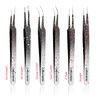 Alluring Ombre Black & Red Tweezers for Eyelash Extension for Volume Lashes 3D, 5D & 6D lashes Semi Curved