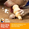 The Dodo Eco-Friendly Dental Dog Chew Toy, Peanut Butter Flavor; Bamboo Mixed Material Dog Toy, Durable and Easy to Grip Shape Dog Chewer Toy