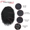 DUTIKA Drawstring Ponytail Extension Curly Hair Extensions, Synthetic Pony Tails Extensions Human Hair Feeling, Kinky Curly Ponytail Afro Puff Drawstring Ponytail for Black Women（10inch,4#）
