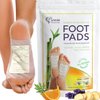 Prescia Premium Deep Cleansing Foot Pads - Natural Bamboo & Aromatic Herbs, 40 Pack - Ginger, Lavender, Mugwort, Orange - Easy Body Cleansing, Swelling Removal, Foot Care, and Self-Care