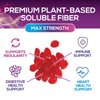 Fiber Gummies for Adults 4g, Daily Prebiotic Gummy Fiber Supplement, Digestive Health Support - Plant Based Soluble Fiber, Supports Regularity & Digestion for Adults Non-GMO - 60 Gummies
