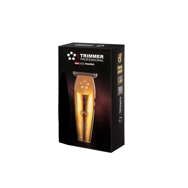 Premium Cordless Hair Clippers for Men - Complete Professional Barber Trimmer Set in Elegant Gold, Featuring Versatile Haircut and Beard Grooming Tools Ideal for Men, Women, and Kids