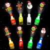 COKOKA Christmas Party Favors, 36PCS LED Light Up Finger Lights Party Supplies, Glow in the Dark Christmas Toys Bulk for Stocking Stuffers, Christmas Classroom Prizes Non Candy Gift