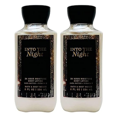 Bath and Body Works Super Smooth Body Lotion Sets Gift For Women 8 Oz -2 Pack (Into The Night)
