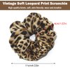 AKOAK 1 Pack Hair Scrunchies for Women - Vintage Leopard Print Scrunchies, Hair Accessories, Ponytail Elastic Headband