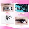 90Pcs 8-18mm Available Grafted Thickness 0.07mm Wide Stem Individual False Eyelashes Dramatic Look Cluster Volume Eye Lashes Extensions (16mm)