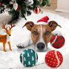 LUCKITTY 3 Packs Christmas Dog Tennis Balls Interactive Toy Puppy for Small Medium Dogs Training Playing- Christmas Tree and Snowflake Patterns 2.5 Inch