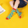 BISOUSOX Boys Fun Dress Socks 6-8 Years Old Kids Crazy Novelty Funny Stripe Silly Socks for Boy Girl Birthday Christmas Gift