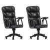 Set of 2 Plastic Toy Miniature Breakable Office Chair Accessories for Action Figures, Dioramas, Models