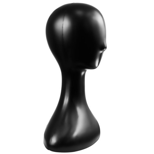 SereneLife Professional Plastic Mannequin Head, Women’s Wig Stand Display (16.1'' Height), Smooth Surface for Styling and Displaying Hats & Jewelry, Ideal for Salon & Retail Use