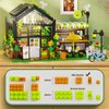 Flower House Building Set with LED, City Street House Flower Shop Building Blocks Toy, Gift for Girls 8-12 Year, Mini Brick 680pcs