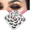 Veleasha Lashes 10 Pairs Natural Fluffy False Eyelashes Soft Wispy Lashes 3D Faux Mink Lashes Pack (V06)