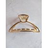 Generic Rose gold silver or dark silver tone metal hair claw clip Set B (Primary color: Silver), 1 Count (Pack of 1)