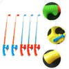 Zerodeko 5Pcs Magnetic Fishing Toy Pole, Magnet Fishing Rods, Fishing Bath Toy Game Fishing Rod for Magnetic Fishing Games, Educational Learning Toys for Boys Girls Kids (Random Color)