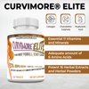 CURVIMORE Elite ☀ Our Most Advanced Natural Breast Enlargement, Butt Enhancement, Bust Enhancement Lip Plumping & Skin Tightening Pills – Fuller Breasts, Booty & Brazilian Butts. 120-Tablets.
