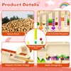 Magnetic Color and Number Maze Montessori Toys for 3+ Year Old Kids Wooden Drawing Board with Magnetic Beads Educational Learning Toys Counting Matching Toys