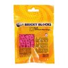 elope BRICKY BLOCKS - 100 Piece Set: Build, Play, and Create with Fun Interlocking Brick Set - Magenta