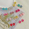 EleMirsa 24 Pairs Clip On Earrings Little Girl Party Favor Princess Clip on Earrings Dress Up Pretend Play Earrings for Little Girl Kids Toddlers Jewelry Set