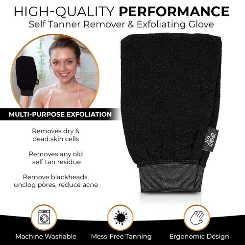 Bronze Tan Self Tanner Remover & Skin Exfoliating Glove For Sunless Tanning Best Self Tan Remover Glove for Easy and Painless Sunless Tan Removal Try it with Our Self Tan Removal Mousse!