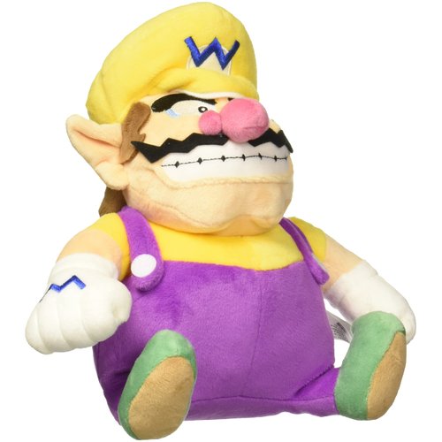 Little Buddy Super Mario All Star Collection 1421 Wario Stuffed Plush, 10",Multi-Colored