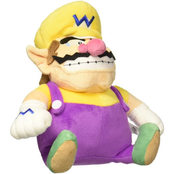 Little Buddy Super Mario All Star Collection 1421 Wario Stuffed Plush, 10",Multi-Colored