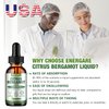 2 Packs Citrus Bergamot Liquid Drops, Bergamot Supplement For High Cholesterol - Soursop, Red Yeast Rice, Olive Leaf - All - Natural, Heart Immune Support & Antioxidant, Soursop Bitters Liquid，4 Fl Oz