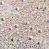 NCB 8000pcs Non Hotfix Rhinestones 10 Sizes Flatback Crystal Glass Rhinestones with Tweezers and Picking Pen for Nail Art Clothes Bags Phone Decorations Crafts DIY (001ab Crystal AB Mix SS3-SS30)