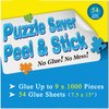 Preserve 9 X 1000 Piece Puzzle Glue Sheets Clear Saver Peel and Stick 54 Puzzle Saver Sheets Puzzle Frame Kit Puzzle Glue Clear No Stress and No Mess Adhesive Sheets Preserve Puzzle for Adult and Kids