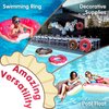 DMAR Donut Pool Floats Donut Tube Pool Doughnut Pool Float Donut Inflatables Doughnut Floatie Donut Swimming Ring for Beach Pool, 30", 1Pcs, Pink