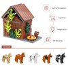 PIPART Farm Animals Dog House Building Blocks Set, MOC Animal Kennel Toy Set for Kids, Girls and Boys Ages 8+ (109 Pieces)