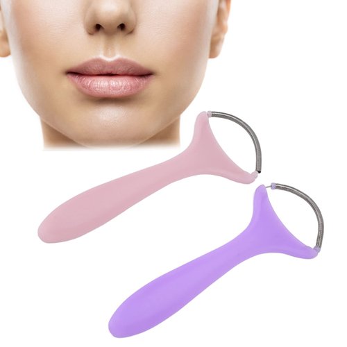 2pcs Spring Facial Hair Remover, Women Portable Threading Face Epilator for Upper Lip Chin Cheeks Neck Mustache and Upper Lip Hair