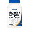 Nutricost High Potency Vitamin B Complex 460mg, 120 Capsules - with Vitamin C - Energy Complex