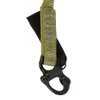 Fusion Tactical Military and Police Helo Lanyard - 2ft Elastic Bungee with Snap Hook Shackle, 23kN - Coyote Brown, 24 inches