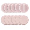 WLLHYF 12PCS Makeup Powder Puffs Pink Cotton Powder Puffs Round Powder Puff for Makeup Face Powder Velour Puffs for Loose Powder Washable(pink