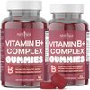 NEW AGE Vitamin B Complex Gummies with Vitamin B3, B5, B6, B7, B9 & B12 – with Biotin, Folic Acid & Vitamin C – Gluten-Free, Vegan, Made in The USA! (120 Count (Pack of 2))