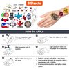 96 PCS Gym Fitness Workout Temporary Tattoos Themed Birthday Party Decorations Supplies Favors Decor Bodybuilding Motivational Quotes Tattoo Stickers Gifts for Men Girls Boys Class Prizes Carnival