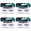 Ardell Natural Lashes False Eyelashes, Strip Lash, Eye Makeup Enhancement, Reusable, Demi 102 - Black (4 pack)