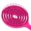 Wet Hair Detangling Brush, Salon Round Head Straightenning Detangler Brush Comb For All Hair Types - For Women, Men, Wet And Dry Hair(rose Red)