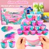 36 Pack Mermaid Slime Kit, Soft & Non-Sticky Galaxy Slime Pack, Mermaid Party Favors for Kids, Slime Party Favors for Girls & Boys, Bag Stuffers, Cute Stuff for Girls