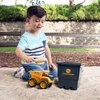 John Deere Sandbox Toy Set - Includes Dump Truck Toy, Bucket and Beach Shovel - Toddler Outdoor Toys and Construction Toys - Summer Kids Sand Toys - Yellow - 3 Count