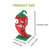 BASHERISE 1PCS Plant and Zombies Toys Action Figures Zombies PVZ Toys Set 1 2 Series Chili Plant Building Blocks Great Gift for Christmas, Birthday New